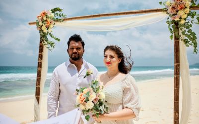 wedding in Seychelles beach ceremony